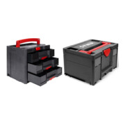 Set STIER Sortainer T-Loc IV/3 Black +Systainer³ III Black