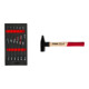 Set STIER Jeu de clés à cliquet à fourche + marteau de serrurier Robust+ 500 g-1