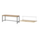 Set STIER Höhenverstellbare Werkbank Premium BxTxH 2000x700x840-1040mm +...