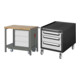 Set STIER Werkbank Premium mit abs. Fahrgestell und 3 Schubladen BxTxH...