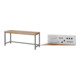 Set STIER Höhenverstellbare Werkbank Premium BxTxH 2000x700x840-1040mm +...