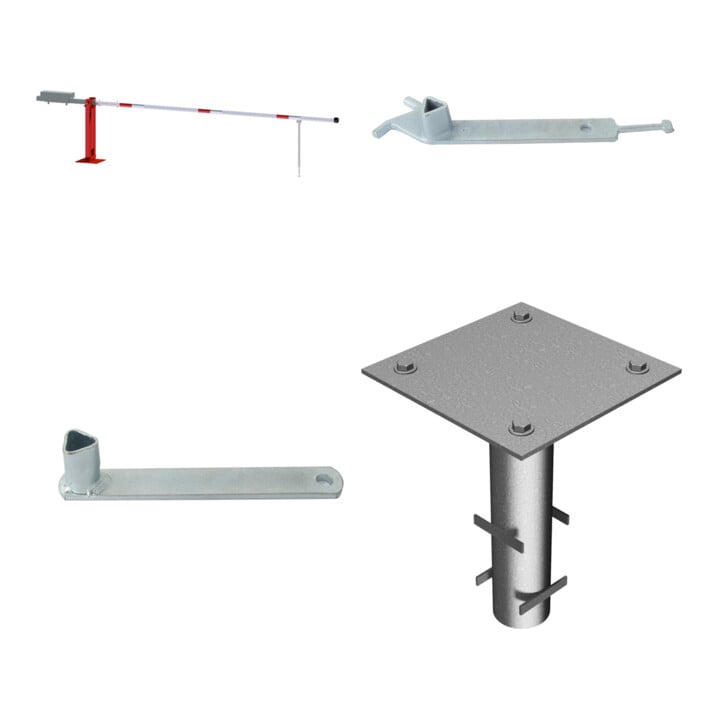 Set Schake GmbH Handschranke, B3000mm 950mm, Dreikant, Pendel + Schake...
