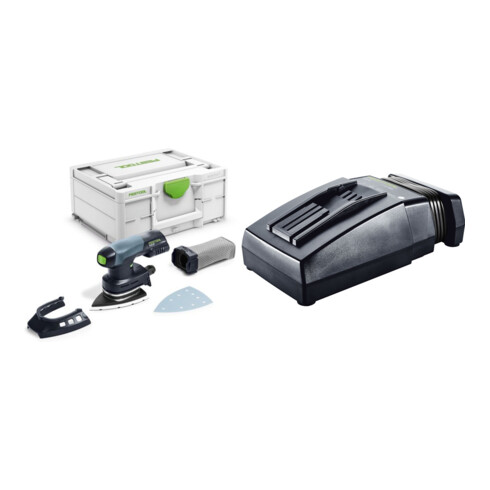 Set Festool Akku-Deltaschleifer DTSC 400-Basic + Schnellladegerät TCL 6