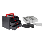 Set STIER Sortainer T-Loc IV/3 Black + Einsatzboxen Set für 906795