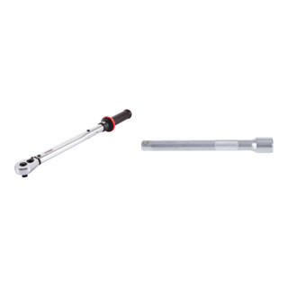 Set STIER Drehmomentschlüssel 3/8" + Verlängerung mit Vierkantantrieb 3/8"