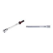 Set STIER Drehmomentschlüssel 3/8" + Verlängerung mit Vierkantantrieb 3/8"