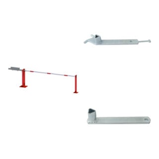 Set Handschranke, B5000mm 950mm, Vorhang Auflage + Satz Bodenhülse + Seilzugverstärkung