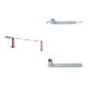 Set Handschranke, B5000mm 950mm, Vorhang Auflage + Satz Bodenhülse + Seilzugverstärkung