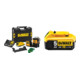 Set DEWALT 3x360 Multilinienlaser 18V Grün + Akku 5Ah DCB184-XJ-1