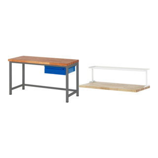 Set STIER Höhenverstellbare Werkbank Premium mit 1 Schublade BxTxH...