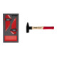 Set STIER Jeu de tournevis d'angle 6 pans/TX 16 pièces en mousse souple (EVA) + Marteau de serrurier Robust+ 500 g avec protection de manche DIN 1041-1