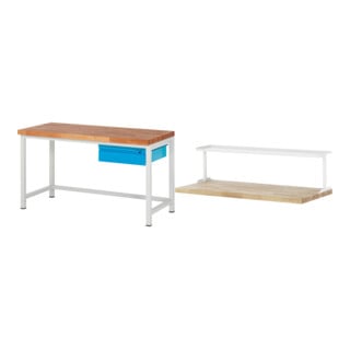 Set STIER Höhenverstellbare Werkbank Premium mit 1 Schublade BxTxH...