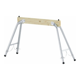 Set ZARGES GmbH Arbeitsbock H.max.900mm Holz/Stahlrohr höhenv.ZARGES