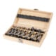 Set STIER Jeu de forets Forstner en coffret bois, 15 pièces + STIER Jeu de embouts torsion pour visseuse sans fil, 42 pièces