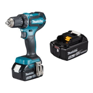 Set Makita Akku-Bohrschrauber 18V / 5,0 Ah DDF485RTJ + Akku-BL1850B Li 18,0V 5.0Ah - 197280-8