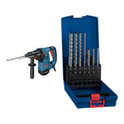 Set Bosch Bohrhammer mit SDS-plus GBH 3-28 DRE 061123A000 + EXPERT SDS plus-7X Hammerbohrer-Set 5/6/6/8/8/10/12mm 7-tlg.