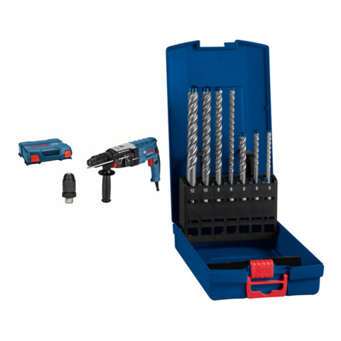 Set Bosch Bohrhammer mit SDS-plus GBH 2-28 F + EXPERT SDS plus-7X Hammerbohrer-Set 7-tlg.