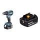 Set Makita Perceuse-visseuse sans fil 18V / 3,0 Ah DDF485RFJ + Batterie BL1850B Li 18,0V 5,0Ah-1
