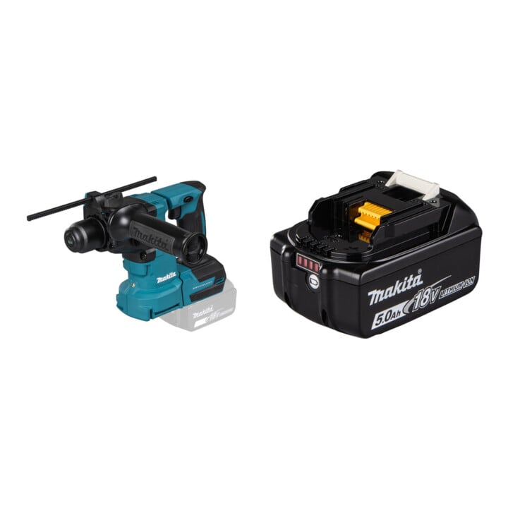 Set Makita Marteau perforateur sans fil SDS+ 18V + Batterie BL1850B Li 18,0V 5.0Ah