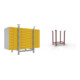 Set Schake Aussparungsschalwinkel zur Aufnahme von Schaltafel + Schake Schalband Höhe 200 mm + Schake Schalungsplatten mit Kantenschutz, Länge: 1000 mm, Breite: 500 mm, mit Kantenschutz-1