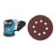 Set Makita Ponceuse excentrique sans fil DBO180Z + Papier abrasif 125 mm grain 120-1
