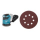 Set Makita Ponceuse excentrique sans fil DBO180Z + Papier abrasif cl. 125 mm K180-1