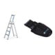 Set R13step S - LM-Stufen-Stehleiter 4 Stufen + Werkzeugtasche für Akkuschrauber