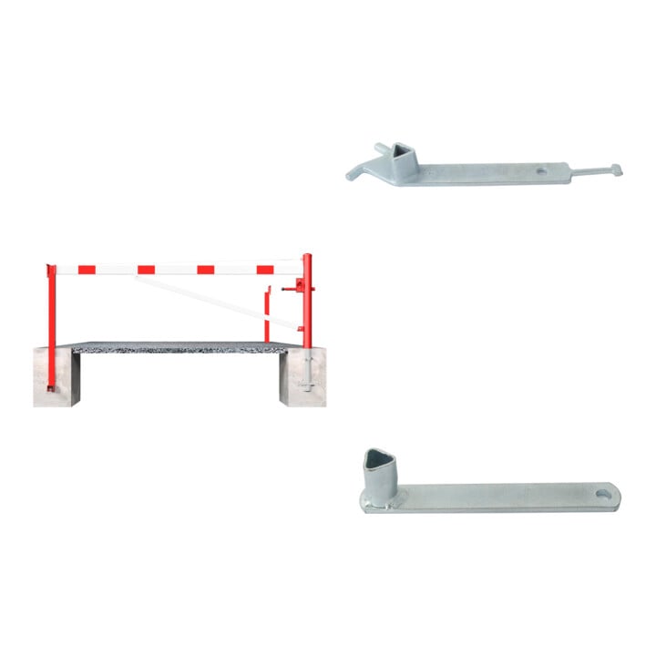 Set Schake Drehschranke 4,00m + Dreikantschlssel M 12 + Grauguss-Univ.-Schlssel