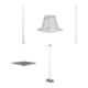 Set Schake Alu-Lampenmast 8m + Schake Sockelbefestigung für Alumasten + Schake Adapterplatte für Alumasten + Schake Lampenmast-Sets + Schake Lampenmast-1