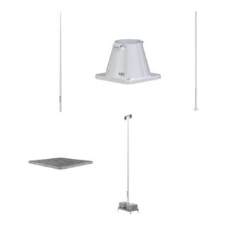 Set Schake Absperrschrankengitter Set Typ 32000 + Schake EURO3 SCHRANKENZAUN 2,00m Typ Ultra, ohne Lampenadapter, mit Folie Typ 1, rot / weiß + Euro 1 Schrankenzaun mit Adapter, 2m + Lager U. Transporttraver.Typ 32000 + Schake TL-Bakenleuchte "PowerNox", 