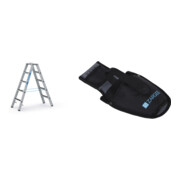 Set ZARGES R13step B - LM-Stufen-Stehleiter 2 x 5 Stufen + Werkzeugtasche