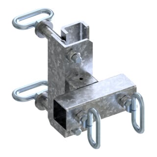Set Schake Ausleger f r Fahne + Fahnenmast-Set 6m Stahlmast, verzinkt + Lampenmast + Alu-Lampenmast 8m + Beton-Aufstellvorrichtung, 1000 kg