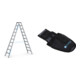 Set ZARGES R13step B - LM-Stufen-Stehleiter 2 x 10 Stufen + Werkzeugtasche