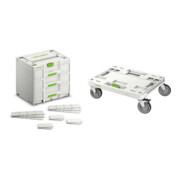 Set Festool Sortainer³ SYS3-SORT/3 M 337+Rollbrett SYS-RB