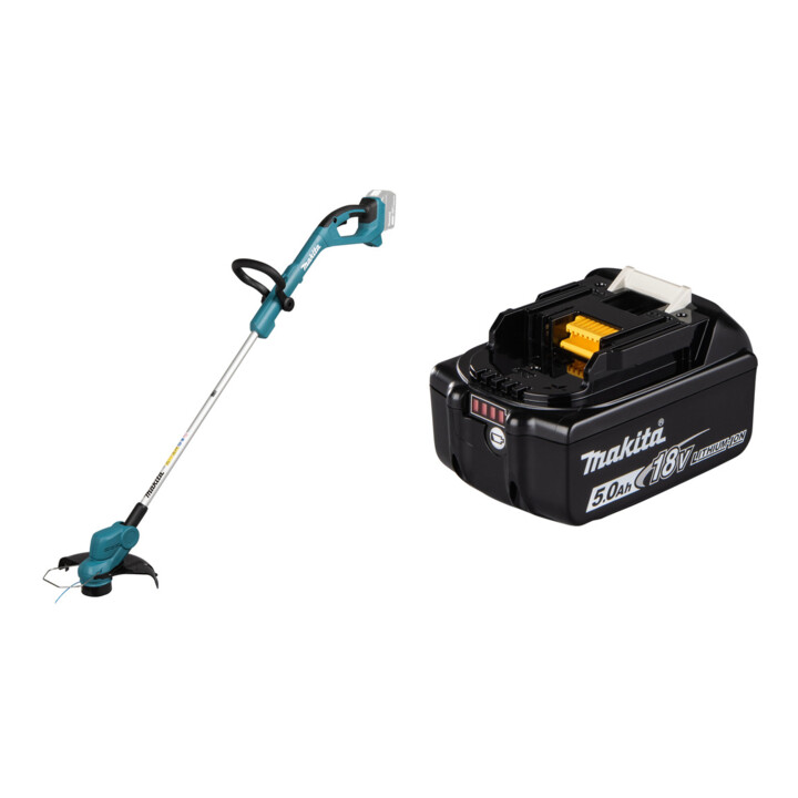 Set Makita Coupe-bordures sans fil 18V • 7 800 min<sup>-1</sup> • 260 mm + MAKITA Batterie BL1850B Li 18,0V 5,0Ah - 197280-8