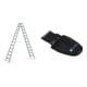 Set ZARGES R13step B - LM-Stufen-Stehleiter 2 x 12 Stufen + Werkzeugtasche für Akkuschrauber