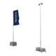 Set Schake Kameratraverse RAL9005 + Schake Lampenmast-Sets + Schake Ausleger für Fahne + Schake Kameramast-Set 6m mit Traverse