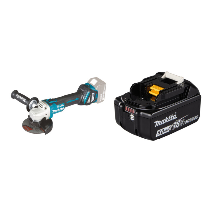 Makita Akku-Winkelschleifer DGA513Z + MAKITA Akku-BL1850B Li 18,0V 5.0Ah - 197280-8
