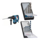 Set Bosch Bohrhammer mit SDS-plus GBH 3-28 DFR + 7tlg. Robust Line Holzspiralbohrer-Set + 7tlg. Robust Line Betonbohrer-Set-1