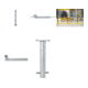Set Absperrpfosten umlegbar 60mm + Dreikantschlssel M 12 + Grauguss-Univ.-Schlssel + Schake BefestigungsschraubensatzTyp 1 + Schake Bodenhlse
