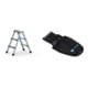 Set Stufen-Stehleiter, 740 mm + Werkzeugtasche für Akkuschrauber