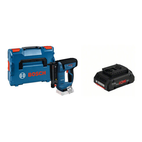 Set Bosch Akku-Holznagler GNH 18V-35 in L-BOXX (solo; L) + Akkupack ProCORE 18 Volt, 4,0 Ah