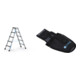Set Stufen-Stehleiter, 1220 mm + Werkzeugtasche für Akkuschrauber
