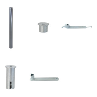 Set Schake Absperrstilpfosten Typ 464FUB + Dreikantschlssel M 12 + Grauguss-Univ.-Schlssel + Schake BefestigungsschraubensatzTyp 1 + Schake Bodenhlse