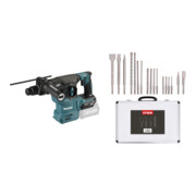 Set Makita Akku-Kombihammer SDS-PLUS 40V max. + Stier SDS-Plus Bohrer & Meißelsatz, 17-teilig