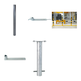 Set Schake Absperrstilpfosten Typ 464FUHB + Dreikantschlssel M 12 + Grauguss-Univ.-Schlssel