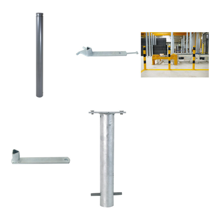 Set Schake Absperrstilpfosten Typ 464FUHB + Dreikantschlssel M 12 + Grauguss-Univ.-Schlssel