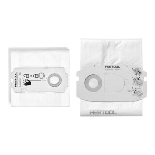 Set Festool SELFCLEAN Filtersack SC-FIS-CT MINI/MIDI-2/5/CT15+SC FIS-CT MINI