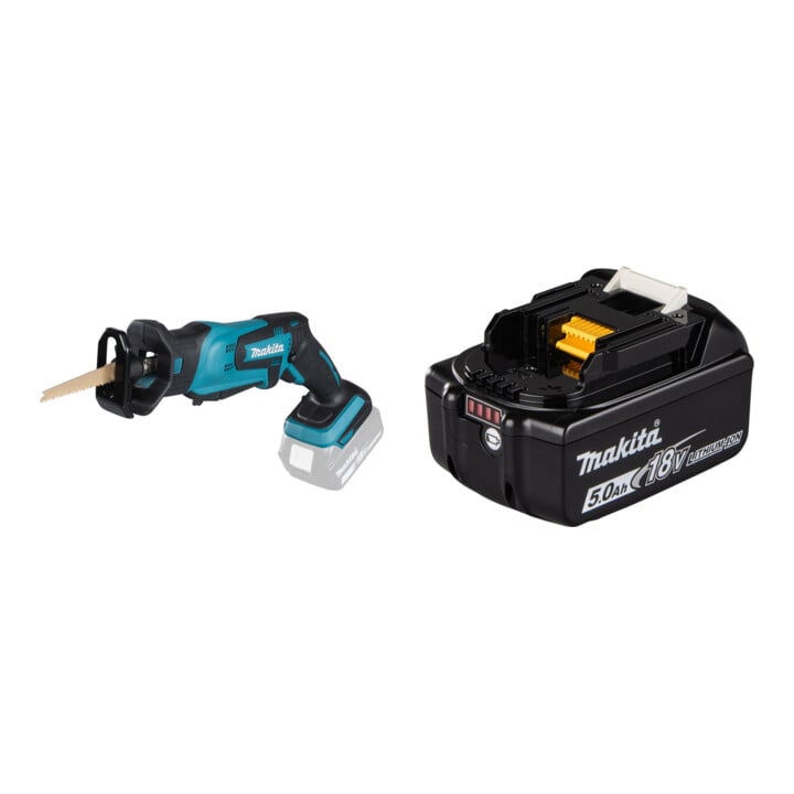 Set Makita Scie sabre sans fil 18 V DJR183Z + Batterie BL1850B Li 18,0V 5.0Ah
