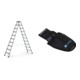Set Stufen-Stehleiter, 2400 mm + Werkzeugtasche für Akkuschrauber